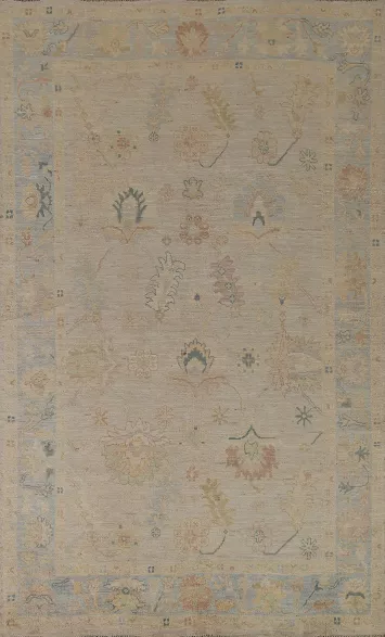 Oushak Vegetable Dye Area Rug 6x9