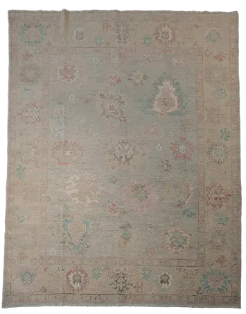 Vegetable Dye Oushak Oriental Wool Area Rug 8x10