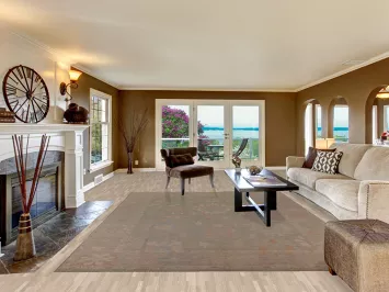 Floral Oushak Vegetable Dye Area Rug 9x12