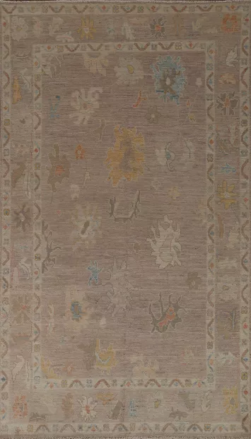 Vegetable Dye Oushak Oriental Area Rug 6x9