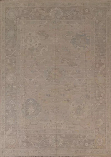 Floral Oushak Vegetable Dye Area Rug 8x10