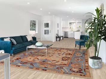 Vegetable Dye Oushak Turkish Area Rug 8x10