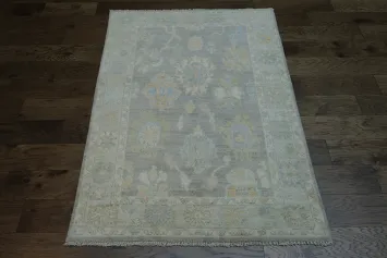Vegetable Dye Oushak Oriental Area Rug 4x6