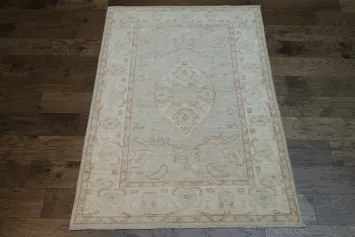 Handmade Oushak Vegetable Dye Area Rug 4x6