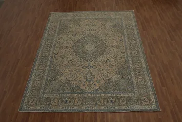 Luxurious Najafabad Persian Area Rug 9x12 with Floral Design