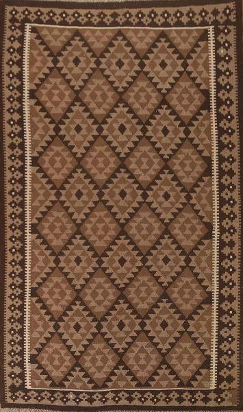 Hand-Woven Wool Kilim Area Rug 7x10