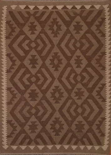 Tribal Wool Kilim Oriental Area Rug 5x6