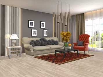 Geometric Kilim Wool Area Rug 5x7