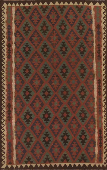 Geometric Kilim Oriental Area Rug 6x10