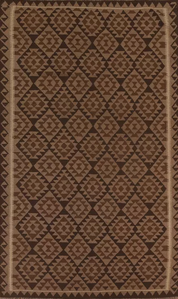 Brown Kilim Oriental Area Rug 7x10