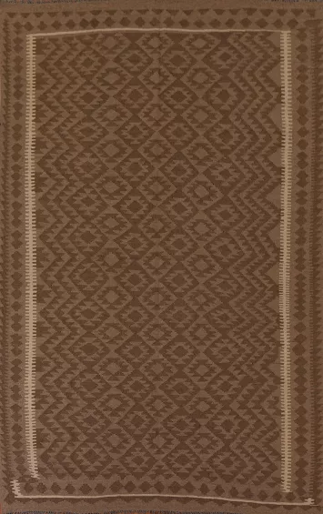Geometric Kilim Brown Area Rug 7x10