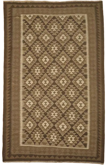 Hand-Woven Wool Kilim Area Rug 7x10
