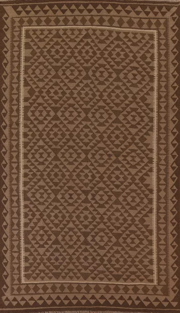 Geometric Kilim Brown Area Rug 6x10