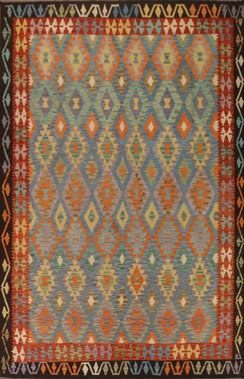Geometric Kilim Oriental Area Rug 8x11
