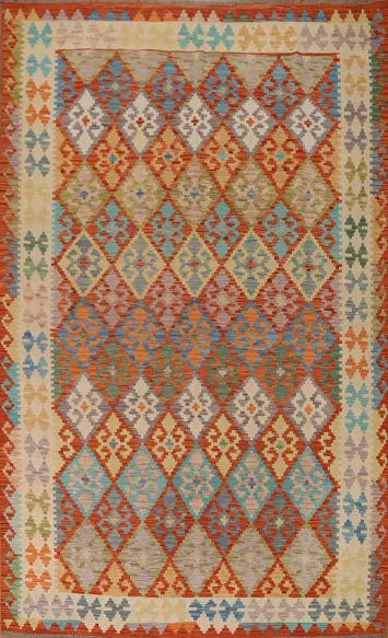 Geometric Kilim Oriental Area Rug 7x10