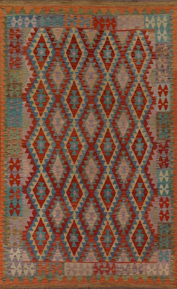 Geometric Kilim Oriental Area Rug 7x10