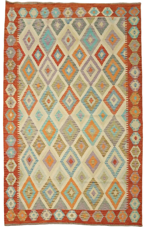 Geometric Kilim Oriental Area Rug 7x10