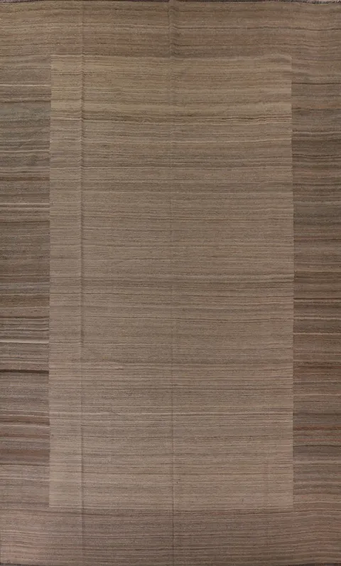 Earth Tone Kilim Modern Large Area Rug 10x14