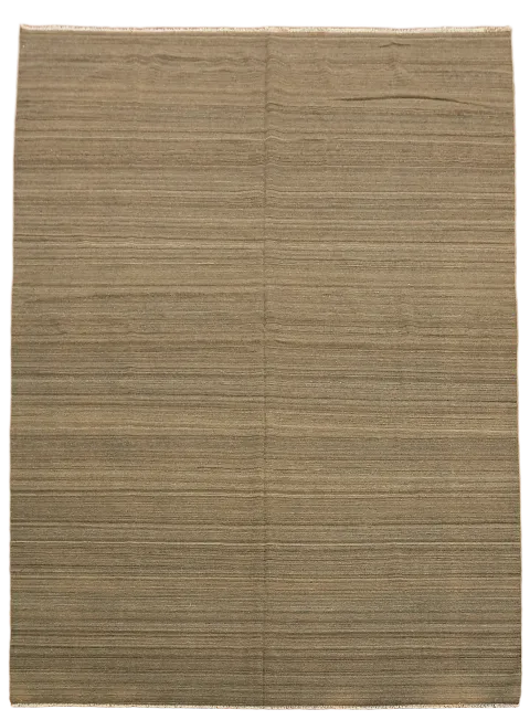Earth Tone Kilim Brown Large Area Rug 10x14