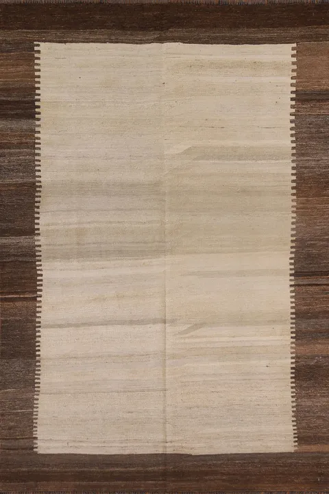 Modern Kilim Earth Tone Area Rug 5x7