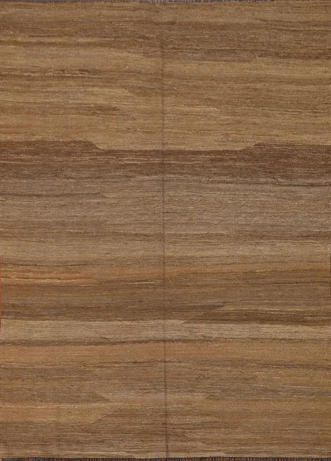 Natural Dye Wool Kilim Modern Area Rug 5x6
