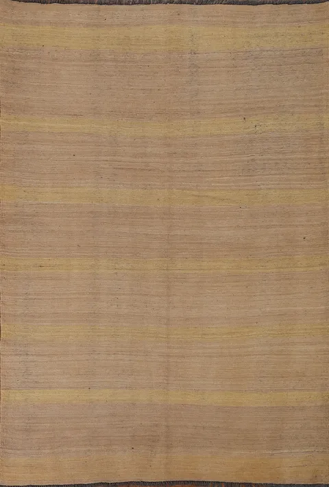 Earth Tone Kilim Modern Area Rug 5x6