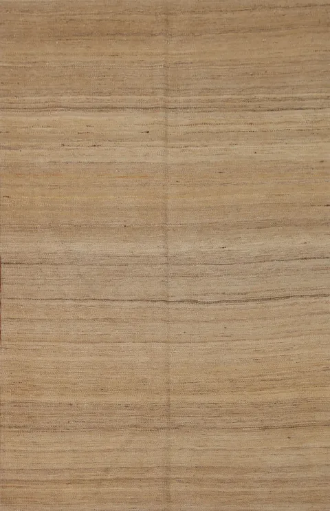 Striped Kilim Modern Wool Area Rug 4x6