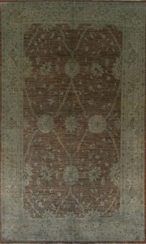 Over-Dyed Chobi-Peshawar Oriental Area Rug 6x9