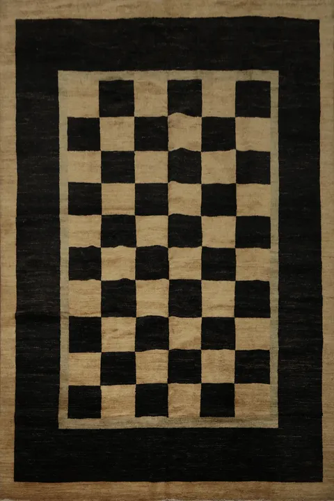 Modern Gabbeh Vegetable Dye Area Rug 8x10