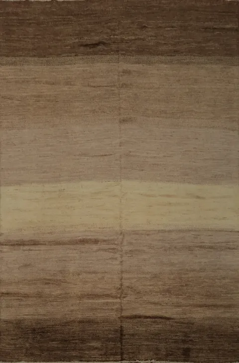 Modern Gabbeh Vegetable Dye Area Rug 7x8
