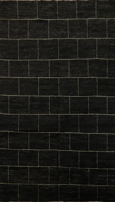 Dark Gabbeh Vegetable Dye Area Rug 6x9 for a Sleek and Stylish Floor Space