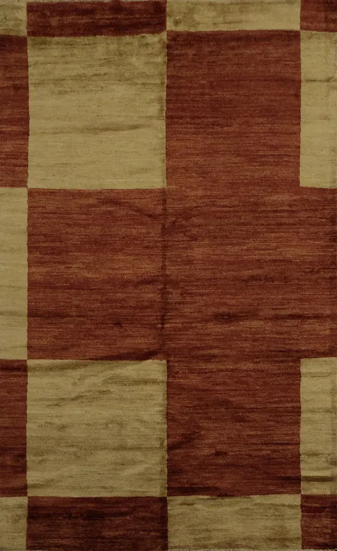 Luxurious Crafted Gabbeh Vegetable Dye Area Rug 6x8