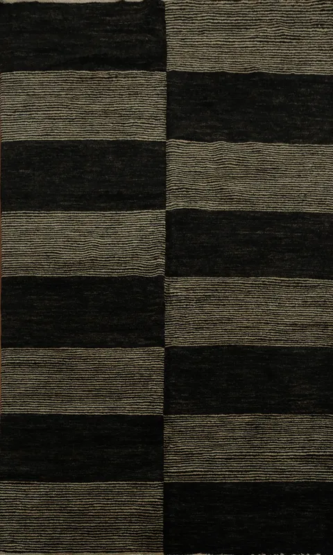 Modern Gabbeh Vegetable Dye Area Rug 6x8
