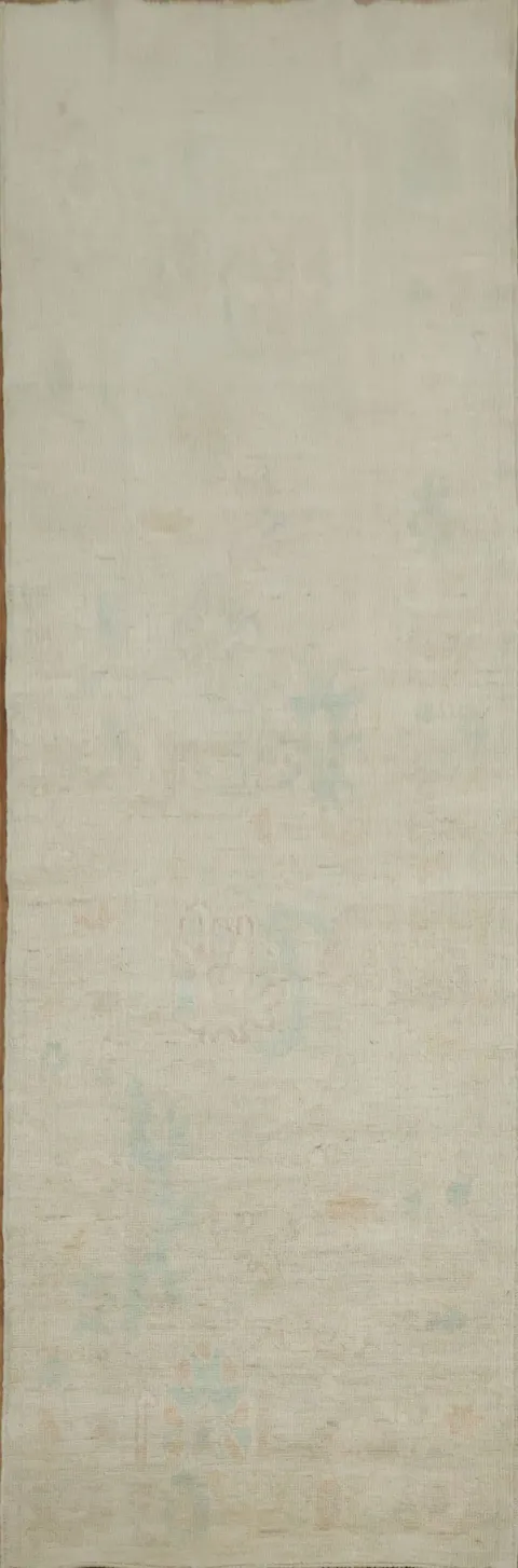 Vegetable Dye Oushak Oriental Runner Rug 3x10