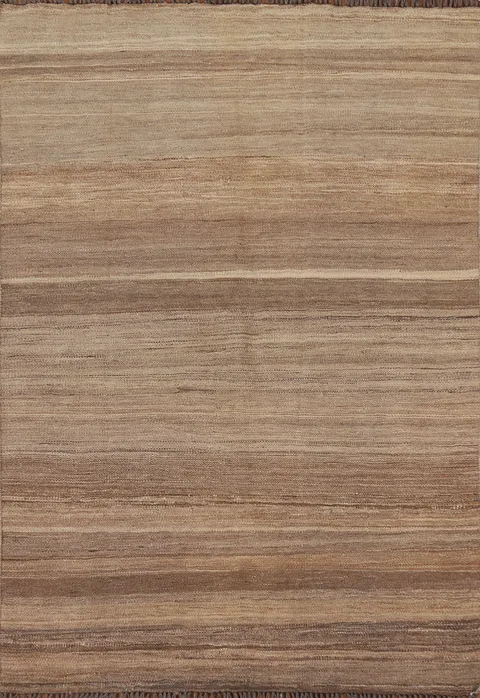 Earth Tone Kilim Modern Area Rug 4x6