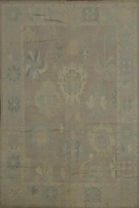Vegetable Dye Oushak Large Area Rug 10x14