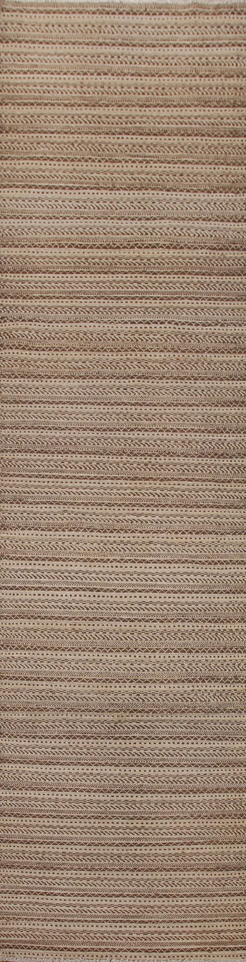 Striped Modern Gabbeh Wool Runner rug 3x12