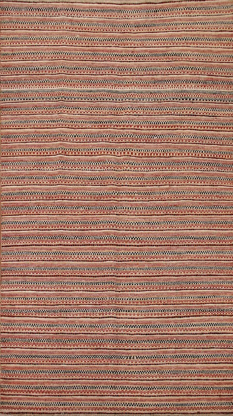 Striped Gabbeh Kashkoli Oriental Area Rug 6x9