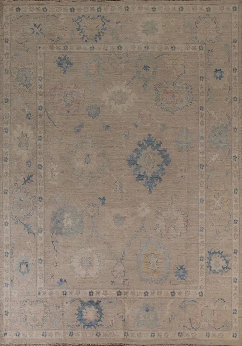Vegetable Dye Oushak Oriental Area Rug 8x10