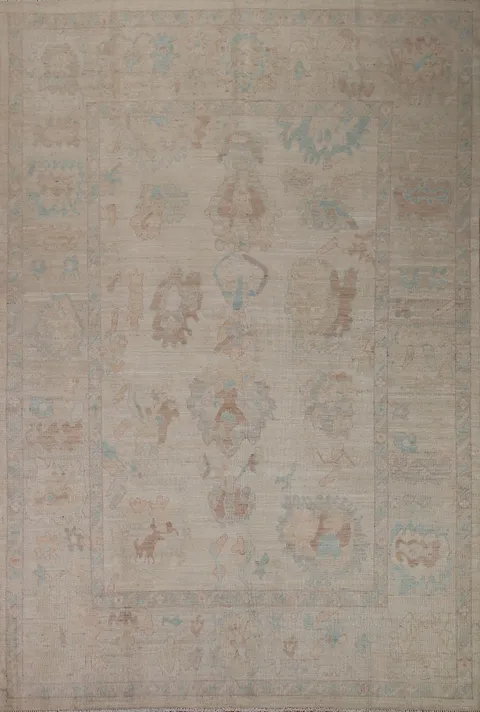 Vegetable Dye Oushak Oriental Area Rug 8x10