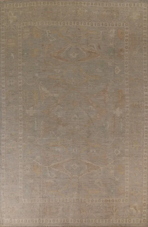 Handmade Oushak Vegetable Dye Area Rug 9x12