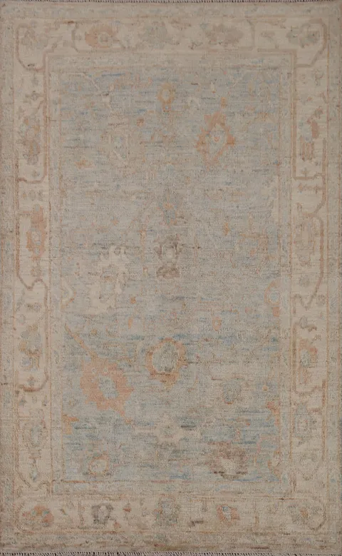 Vegetable Dye Oushak Oriental Area Rug 4x6