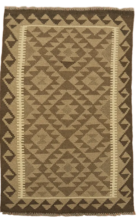 Geometric Kilim Reversible Area Rug 3x5