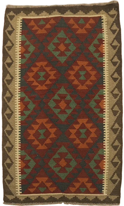 Geometric Kilim Oriental Area Rug 3x5