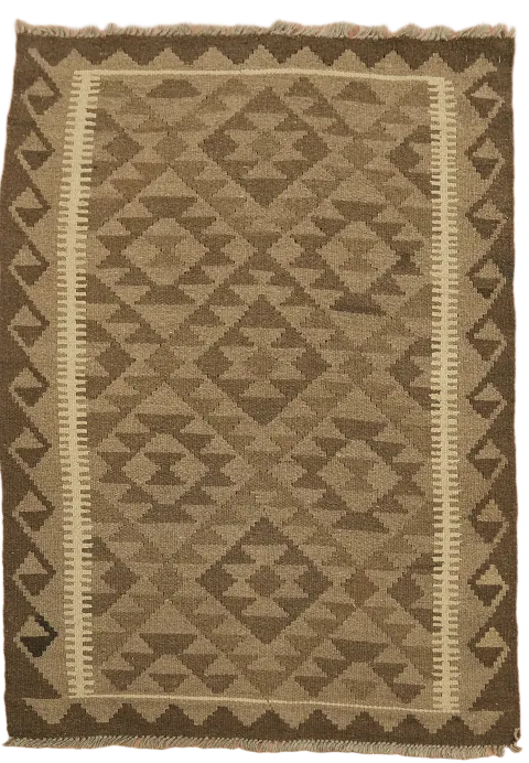 Reversible Wool Kilim Oriental Area Rug 3x5