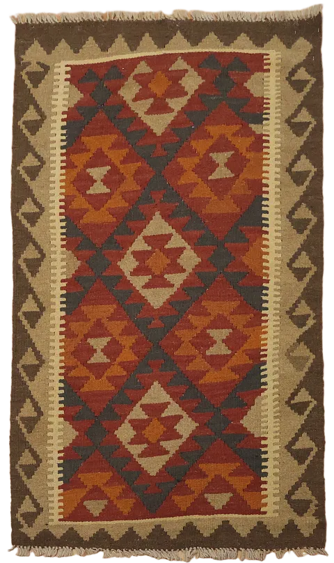 Reversible Kilim Oriental Area Rug 3x5