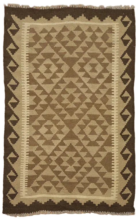 Reversible Wool Kilim Oriental Rug 3x5