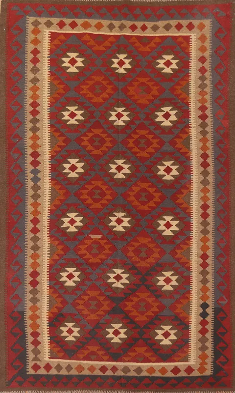 Geometric Kilim Oriental Area Rug 6x10