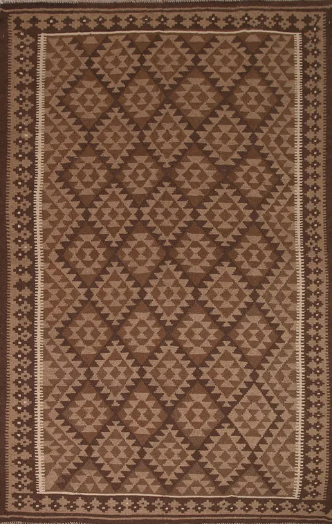 Reversible Wool Kilim Oriental Area Rug 7x10