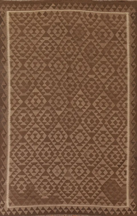 Geometric Kilim Reversible Area Rug 7x10